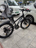 卡布达山地自行车铝合金升级款成人变速越野锻炼身体通勤车青少年 铝合金材质-曜夜黑-快拆前轮 22英寸（身高130-145CM） 24速-送11件骑行大礼包 实拍图