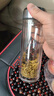 希诺（HEENOOR）玻璃杯男士双层防烫抗菌泡茶杯办公室家用车载水杯定制送生日礼物 升级镜面盖-315ml-9310 实拍图