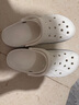 卡骆驰crocs洞洞鞋贝雅卡骆班轻便耐磨一脚蹬休闲鞋|205089 白/深蓝-126 43 (270mm) 实拍图