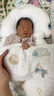 Aceboer定型枕新生婴儿枕头宝宝0一1岁幼儿防惊跳睡觉神器纠正偏头云朵枕 宝石蓝【0-12月抽绳款】+安抚柱 实拍图