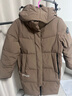 波司登（BOSIDENG）25新款羽绒服女款中长款90绒商场同款可脱卸帽外套B250246064DS 摩卡咖啡|7C31 卡码拍大 M 165/88A 体重约110-120斤 实拍图