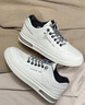 花花公子男鞋春夏季2026新款透气板鞋百搭小白鞋子男时尚运动商务休闲皮鞋 白色 39 实拍图