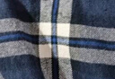 春秋季纯棉格子衬衫男长袖中年休闲宽松磨毛爸爸装全棉大码衬衣 R2-805 M (39) 实拍图