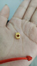 金小貅黄金吊坠足金999桃花转运珠小桃花链坠女diy时尚送礼女友礼物 0.85g,桃花吊坠 实拍图