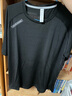 艾伦伯顿（Alen Botun）冰丝运动t恤男短袖宽松透气夏季薄款速干跑步衣服休闲冰感健身服 冰丝透气衫【黑色】 XL (145-160)斤 实拍图