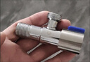 角阀全铜冷热卫生间马桶面盆洗衣机热水器 厨房水槽4分角阀套装 1冷1热 实拍图