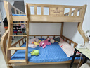 森喜鹿橡胶木全实木上下铺双层床高低床实木男孩女孩儿童床两层子母床 爬梯款+5CM椰棕床垫*2 【升级加厚橡木】 1350mm*2000mm 实拍图