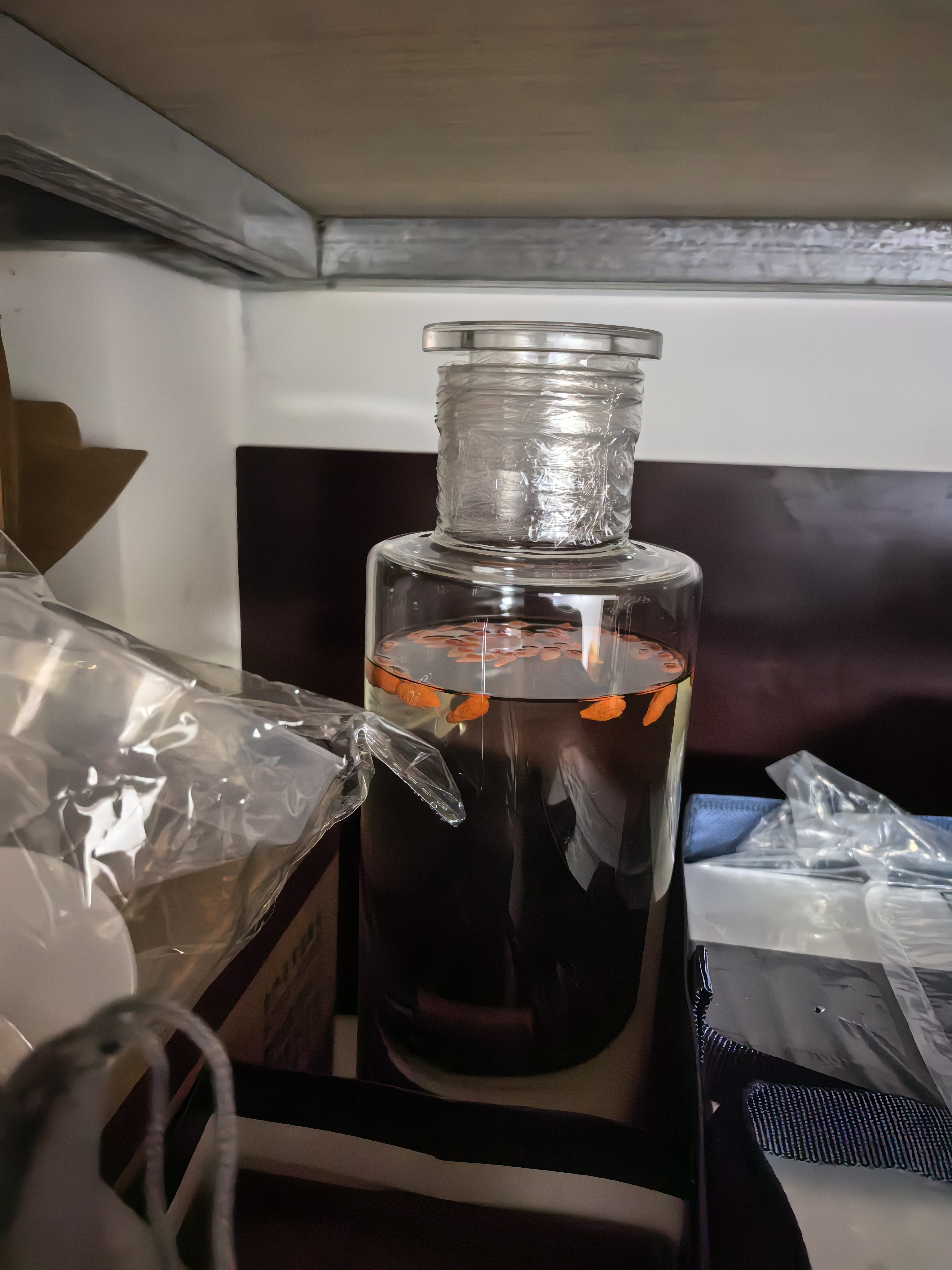 山德堂高硼硅玻璃泡酒瓶小号细长人参药酒瓶玻璃瓶密封酿酒泡酒罐1-6斤 【6斤单瓶】锁扣款 实拍图