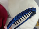带齿发箍女短发头箍压发卡洗脸用老年人老太太发夹发饰夹子 藏青色 实拍图