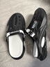 反季清仓椰子拖鞋男士洞洞鞋凉拖防滑两用镂空半拖沙滩鞋运动凉鞋 黑白 42 实拍图