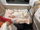 闲鸟车载婴儿睡床高铁宝宝睡觉神器儿童汽车后排长途外出便携充气床垫 手动打气基础款【手拉泵+可调节长度高度+加高护栏】 飞机动车二等座坐车旅行带娃折叠休息床睡垫 实拍图