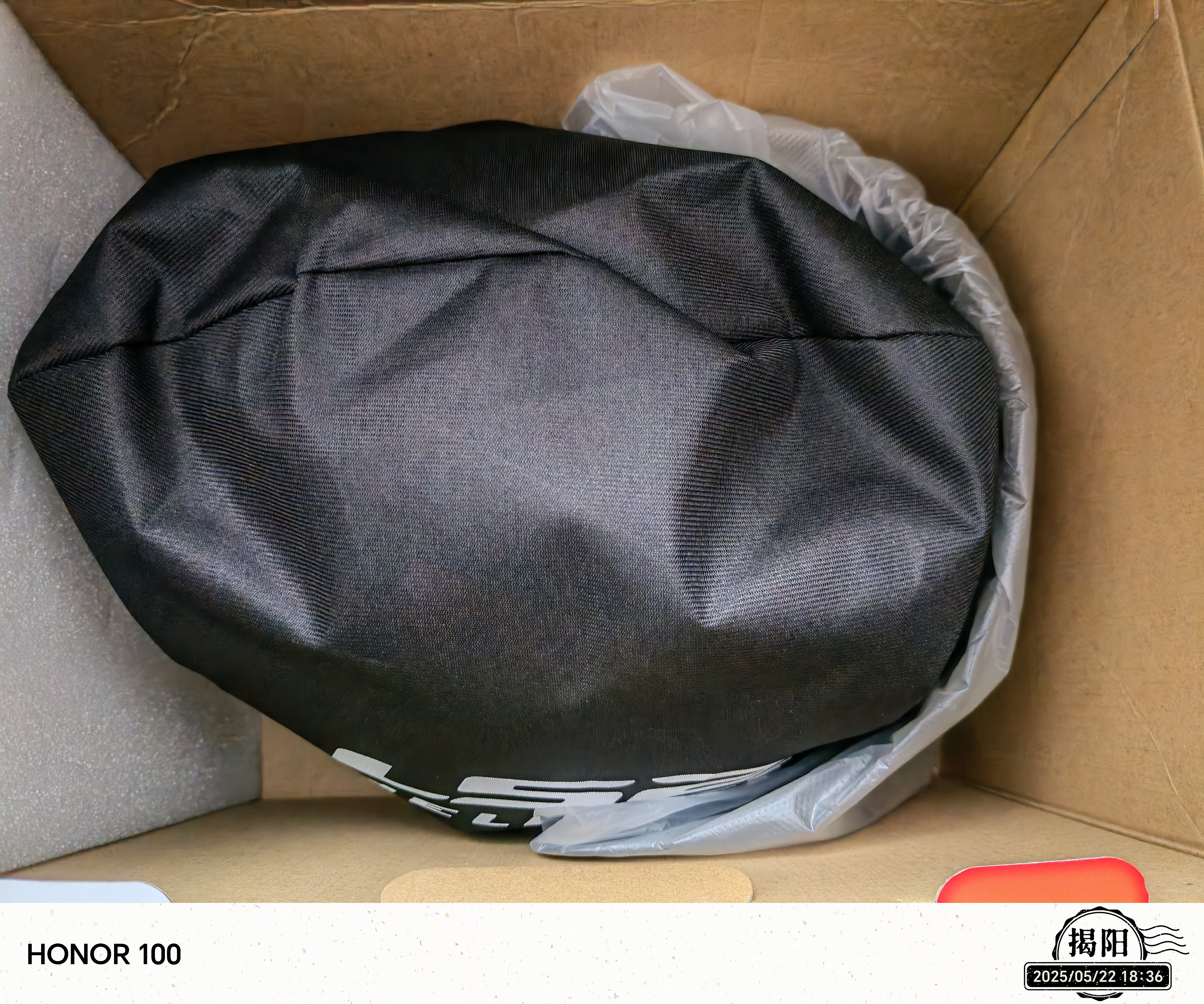 LS2新款摩托车头盔四分三盔电动助力车四季大尾翼大码男女半盔OF608 黑桔灰幻影 L(建议55-56CM) 实拍图