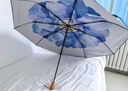 蕉下（beneunder）防紫外线遮阳伞三折双层黑胶晴雨伞防晒伞BM664蓝铃 实拍图