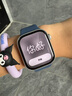 Apple/苹果 Watch Series 10 智能手表GPS+蜂窝款42毫米银色铝金属表壳丹宁色运动型表带S/M MWXJ3CH/B 实拍图