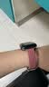 MSSM适用苹果手表表带apple watch手表小蛮腰真皮女表带iwatch S11/ultra3/S10/9/SE3 玫红44/45/46/49 实拍图