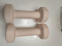 Keep 彩色浸塑哑铃 男女家用家庭健身肌肉塑形手臂轻重量樱粉 1kg*2 实拍图