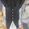 UR2025夏季新款女装格雷系金属扣V领无袖连衣裙UWG750077 深灰花灰 (偏短) M 实拍图