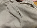 真维斯 Z提花短裤男夏季重磅五分裤青少年设计感宽松裤子T8017 卡其色 M 实拍图