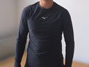 美津浓（MIZUNO）泳衣男运动健身速干水母衣大码长袖防晒沙滩潜水冲浪服1105黑XL 实拍图