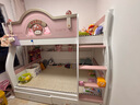 欧梵森樱桃木上下床实木高低床女孩双层子母上下铺成人床儿童床 直梯款【配5CM床垫】 上铺宽100下铺宽120 实拍图