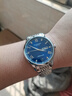 冠琴（GUANQIN）瑞士认证手表男士机械表防水夜光全自动名表多功能双日历商务男表 精钢蓝面-机械机芯-礼盒包装 实拍图