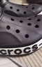 卡骆驰crocs洞洞鞋贝雅卡骆班轻便耐磨一脚蹬休闲鞋|205089 黑色/白色-066 41 /42(260mm) 实拍图