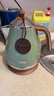 德龙（Delonghi）电热水壶 家用复古304不锈钢烧水电水壶 防干烧大功率1.7L煮水壶 KBO2001.VGR 橄榄绿 实拍图