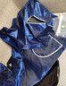 正招雨衣电动摩托车雨衣双人男女款加大加厚电瓶车长款全身防暴雨雨披 藏青 4XL双人款 实拍图