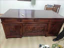 家梦绮2025新款实木办公桌书桌家用写字台办公室老板桌古典大班台组合 1.6办公桌单桌 实拍图