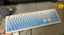 狼蛛（AULA）F108pro客制化机械键盘有线/蓝牙/2.4G无线三模连接Gasket结构RGB灯效游戏办公键盘108键全配列 F108冰川蓝侧刻-风灵轴 实拍图
