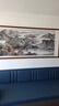 佳得雅新中式客厅装饰画沙发背景墙壁画字画山水画靠山图办公室风景挂画 宝地福居A1 90*240cm宣纸锦绫+有机玻璃+胡桃色实木框（大气款） 实拍图