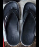 crocs卡骆驰贝雅卡骆班运动拖鞋男鞋女鞋居家夹脚平底人字拖鞋|205393 黑色/白色-066 41 /42(260mm) 实拍图