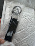 鹏境翻毛皮钥匙链挂件高档钥匙链汽车钥匙扣创意个性男女士皮挂绳圈环 青色织带+马蹄扣+俩小环 实拍图