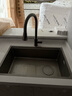 箭牌（ARROW）厨房水槽304不锈钢枪灰纳米仿手工水槽单槽水池洗碗池洗菜盆水槽 枪灰轨道单槽 700*430赠枪灰龙头 实拍图