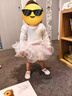 三沙（Sansha）儿童芭蕾舞蹈服TUTU裙蓬蓬裙练功裙短袖开裆演出服 粉色 S  实拍图