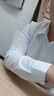 佐马仕 （ZUOMASHI） 长袖衬衫女商务休闲职业装正装衬衣修身工装OL酒店通勤工作服 N2655纯白色方领 XL/38（110斤-120斤） 实拍图
