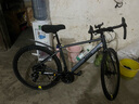 Jeep吉普公路自行车碟刹变速自行车男女学生公路车竞技代步车-RS730 RS730-公路把-高级灰-铝合金 M码（适合身高165-185CM） 24速-休闲运动(基础款) 实拍图