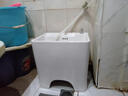 京浴 加高脚拖把池一体盆家用陶瓷洗拖布池墩布池小号阳台拖把池 小尺寸单盆：39x30x38cm 实拍图