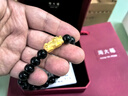 周大福貔貅 定价足金黄金玉髓弹力绳手串 EOR203生日礼物男父亲节 EOR203 实拍图