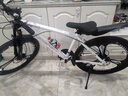 凤凰（Phoenix） 上海凤凰山地自行车成人男士女式学生变速宽胎越野赛车公路单车 铝架三刀轮白【省力全轴承】 26寸24速【参考:158-188cm】 实拍图