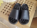 DMPD凉拖鞋男夏季新款防臭户外踩屎感厚底居家防滑按摩底浴室情侣拖鞋 黑色 37-38 (225mm) （适合36-37） 实拍图