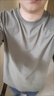 杰克·琼斯（JACK&JONES）25年男装T恤男夏季T恤舒适男士短袖凉感多色上衣纯色水洗不易走形 A06白色 XL 实拍图