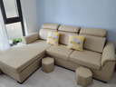 创繁现代可拆洗布艺沙发简约客厅小户型免洗科技布沙发组合家具 三人位2.15M+左右互换贵妃 乳胶+海绵座包/科技布 实拍图