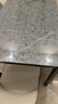 凡社 餐桌 仿岩板纹钢化玻璃简约小户型4人6人家用餐厅长方形饭桌 实拍图