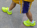 怡安踏雪飞电5C大童碳板跑步鞋男青少年专业竞速超轻透气运动跑鞋赤兔8PRO 荧光绿-碳板橡胶底片+全能跑将 双网 32 实拍图
