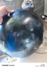 臻三环章丘铁锅炒锅手工锻打铁锅无涂层不易粘锅炒菜锅厨房好物一环轻音 古法烤蓝（适合4-5人） 34cm 实拍图