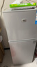 小黄鸭 178升冰箱双门 冷藏冷冻小型家用宿舍租房电冰箱小巧不占地 一级能效省电节能 158L【一级能效，上冷冻下冷藏】银色 实拍图