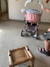 逗逗熊高景观婴儿推车两用避震轻便儿童车推车可折叠宝宝可坐可躺BB车 旗舰藕粉+全功能+单手收+橡胶轮 实拍图