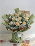艾斯维娜鲜花速递11朵玫瑰花束送女友生日礼物全国同城配送 11朵香槟玫瑰花束 实拍图