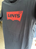 Levi's李维斯情侣美式宽松印花时尚简约舒适潮流纯棉圆领短袖T恤 藏青色 002A0-0002 XL 实拍图